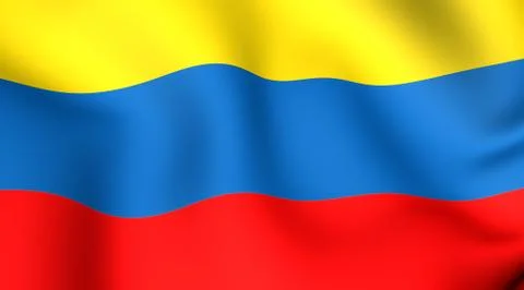 Flag of colombia Stock Illustration