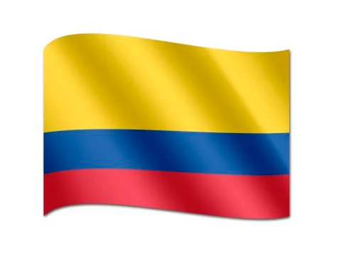 Flag of colombia Stock Illustration