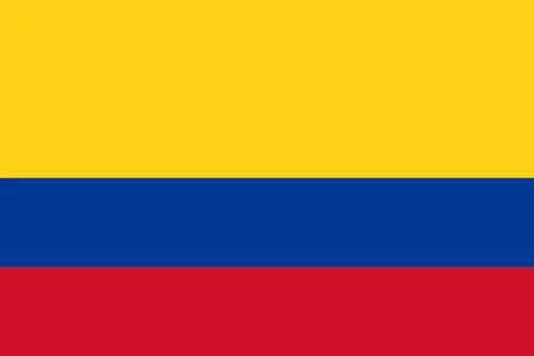 Flag of Colombia Stock Illustration
