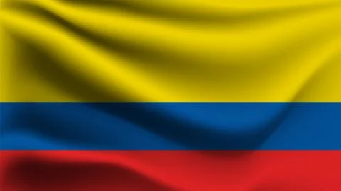 Flag of Colombia Stock Illustration