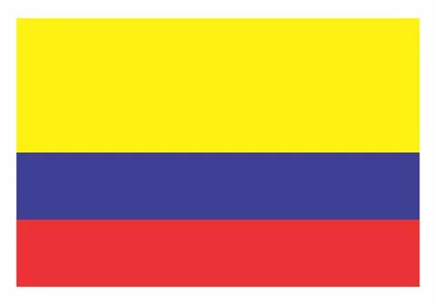 Flag of Colombia Stock Illustration