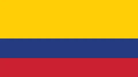 Flag of Colombia 스톡 일러스트
