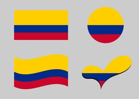 Flag of Colombia Stock Illustration