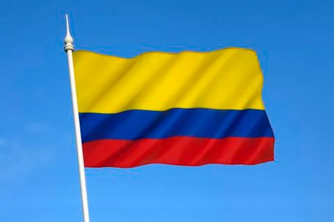 Flag of Colombia Stock Photos