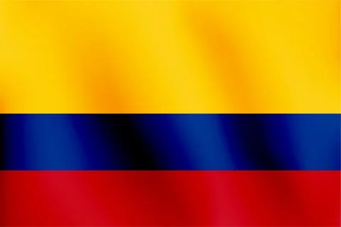Flag of Colombia - Vector Illustration Stock Illustration