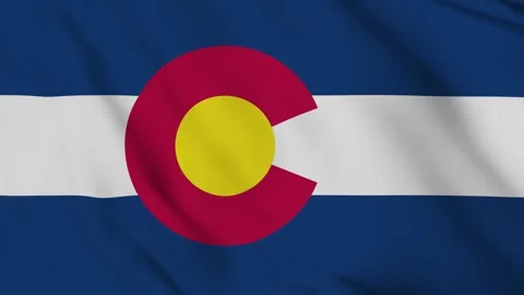 Flag of Colorado – 4K Seamless Loop of the Centennial State’s Banner Stock Footage 309715315