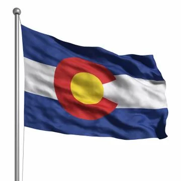 Flag of colorado Stock Illustration