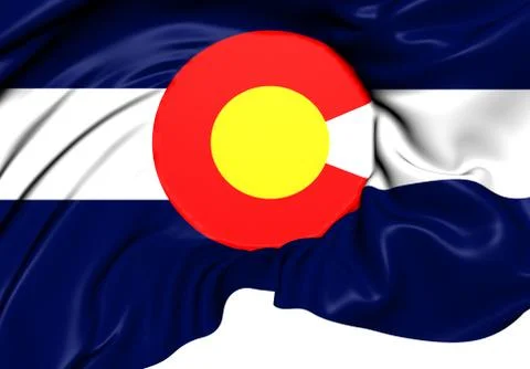 Flag of colorado Stock Illustration