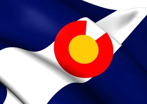 Flag of colorado Stock Illustration