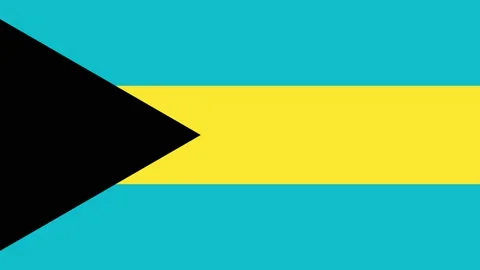Flag of the Commonwealth of the Bahamas 스톡 동영상 209560765