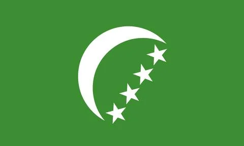 Flag of the Comoros (1978 1992) Stock Illustration