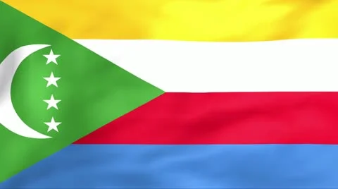 Flag Of Comoros Stock Footage 11355259