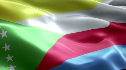 Flag Comoros Video stock 47730846