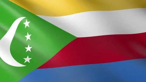 Flag of Comoros Stock Footage 150994723