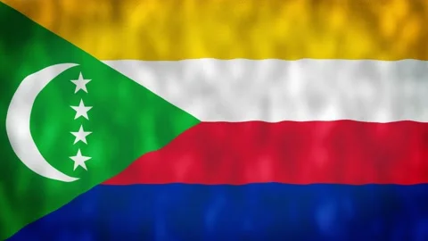 Flag of Comoros Stockbeeldmateriaal 238012973