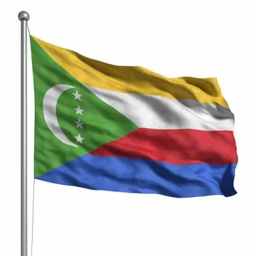 Flag of comoros Stock Illustration