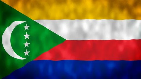 Flag of Comoros Stock Illustration