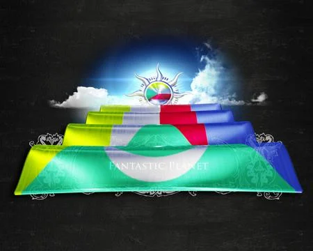 Flag Comoros quality designer flag イラスト素材