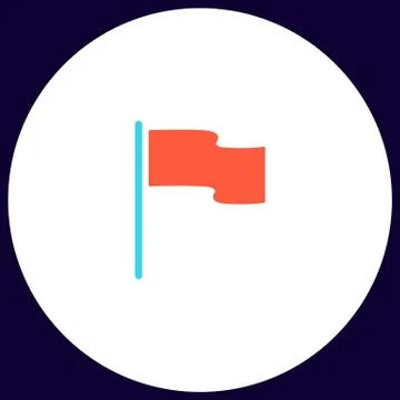 Flag computer symbol Stock Illustration