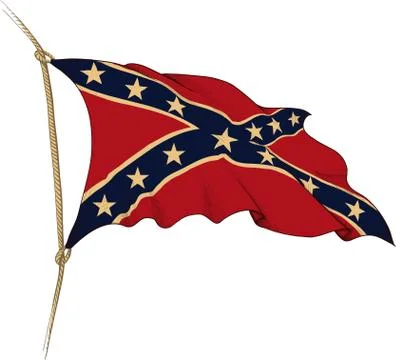 Flag of confederate Illustrazione stock