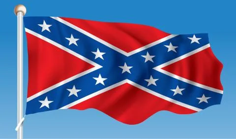 Flag of Confederate Stock Illustration