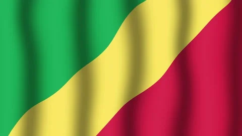 Flag of Congo Stock Footage 175687228