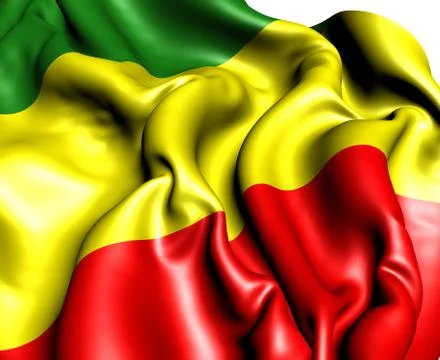 Flag of congo Stock Illustration