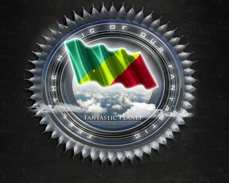 Flag Congo quality designer flag Stock Illustration