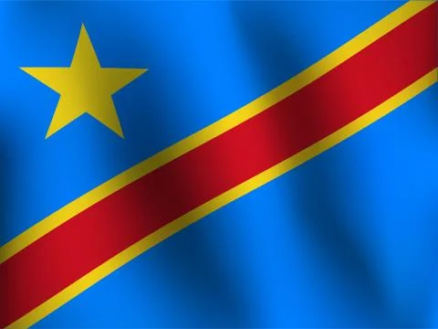 Flag of Congo - Vector Illustration Stock Illustration