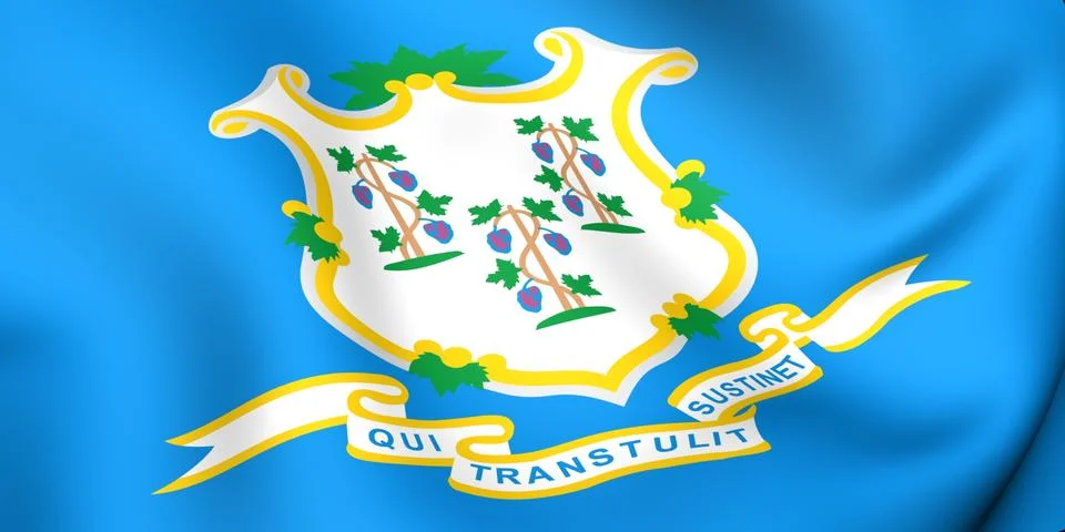 Flag of connecticut Stock Illustration
