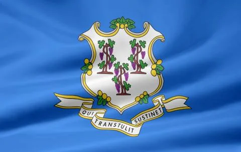 Flag of Connecticut Stock Illustration