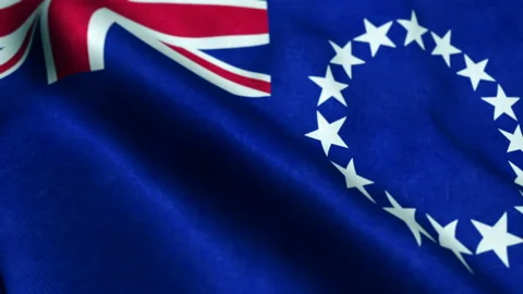 Flag of Cook Island - Seamless Looping Видео 210606540