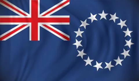 Flag of Cook Islands Stock Illustration