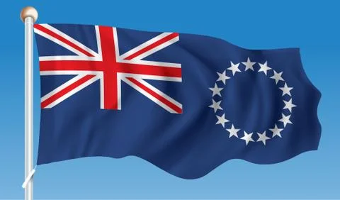 Flag of Cook Islands Stock Illustration