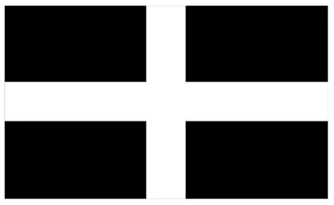 The Flag of Cornwall Stock Illustration