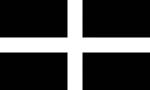 Flag of Cornwall Stock Illustration