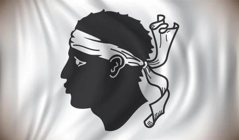 Flag of Corsica Stock Illustration