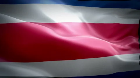 Flag of Costa Rica 스톡 동영상 47570725