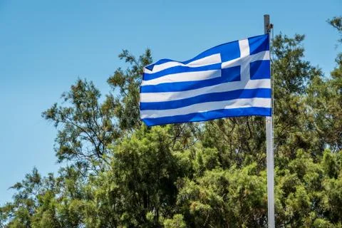 Flag of the crete Stock Photos