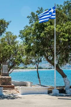 Flag of the crete Foto stock