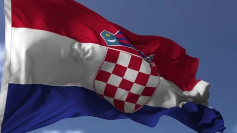 Flag of Croatia Stock-Footage 76015135