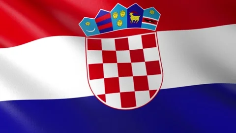 Flag of Croatia Stock Footage 150994323