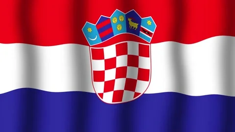 Flag of Croatia Stock Footage 175722283