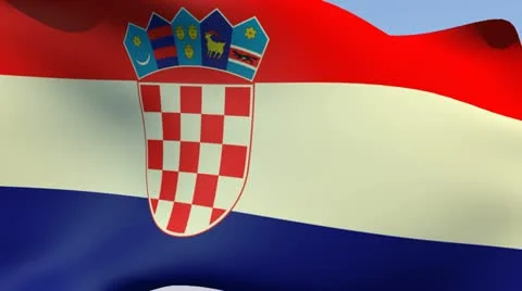 Flag of Croatia HD 스톡 동영상 14891037