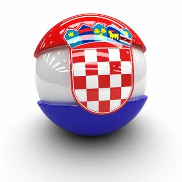 Flag of  croatia Stock Illustration