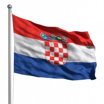 Flag of croatia Stock Illustration