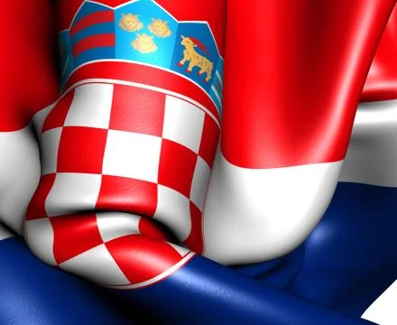 Flag of croatia Stock Illustration