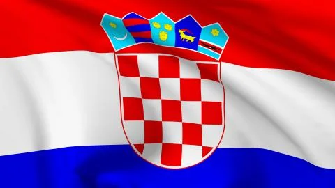Flag of croatia Stock Illustration