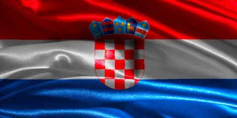 Flag of croatia Stock Illustration