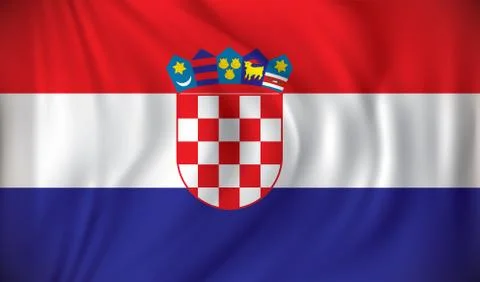Flag of Croatia Stock Illustration